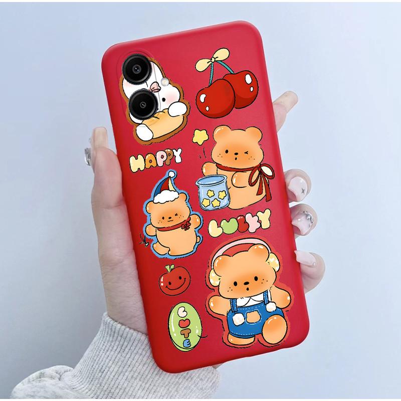 For Samsung Galaxy A06 Casing A065 SM-A065F A06 4G GalaxyA06 Cover Cute Astronaut Panda Flowers Pattern Candy Soft Silicone Case