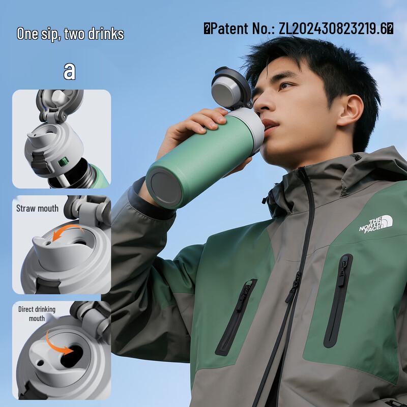 Germ Spectra Energy Dual-Drink Insulated Bottle with Straw 650ML