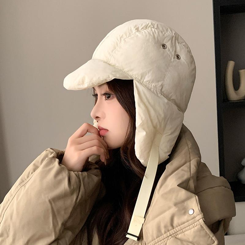 Down Winter Filling Light Warm Ear Protector Flying Cap Men's and Women's Mountaineering Snow Cap