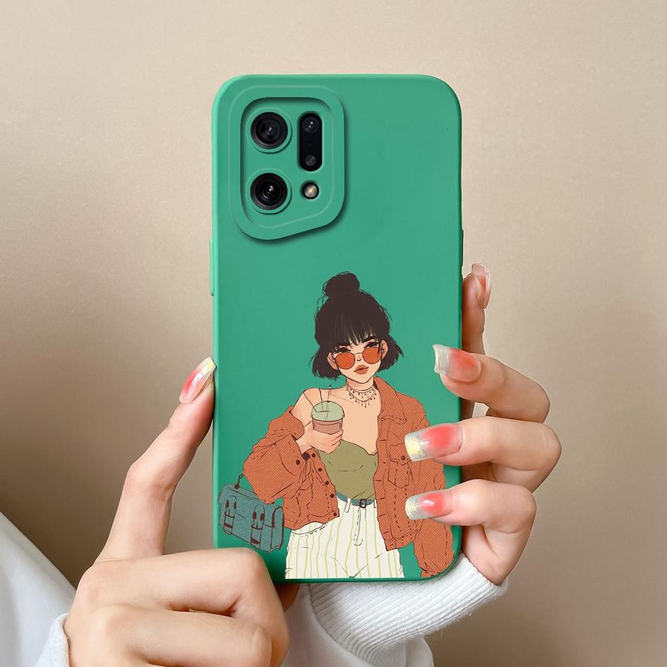 För OPPO K3 K5 K7 K7X K9X K10 Pro Neo 9 Skal Omslag Mode Pojke Flicka Flytande Matt Mjukt Silikon Skärmskydd Anti Dropp Skal För OPPO Stötfångare