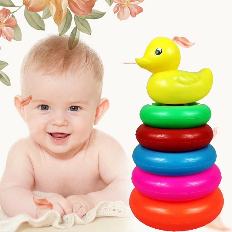Buy High Quality Duck Stacking Rings Baby First Toy Toddler Tower