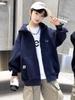 Kids' Trendy Zipper Hoodie: Autumn/Winter Velvet-Lined Loose Cardigan for Boys & Girls