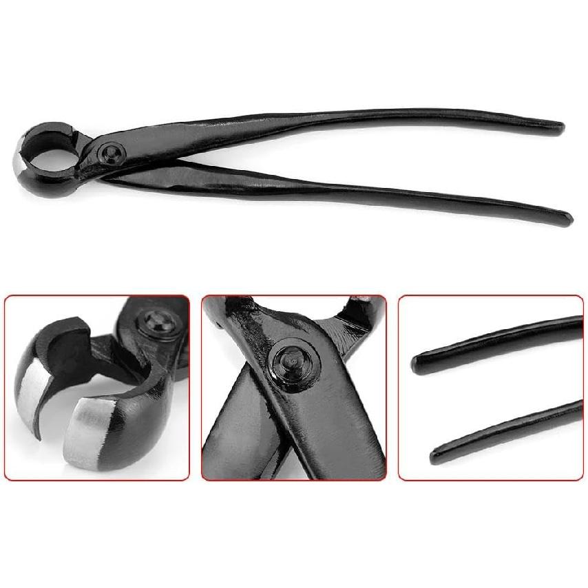 ZPSHYD Bonsai Concave Branch Cutter, 210mm/8.27 inch Manganese Steel Alloy Knob Branch Cutter Garden Branch Cutter Bonsai Tools Garden Concave Pruner