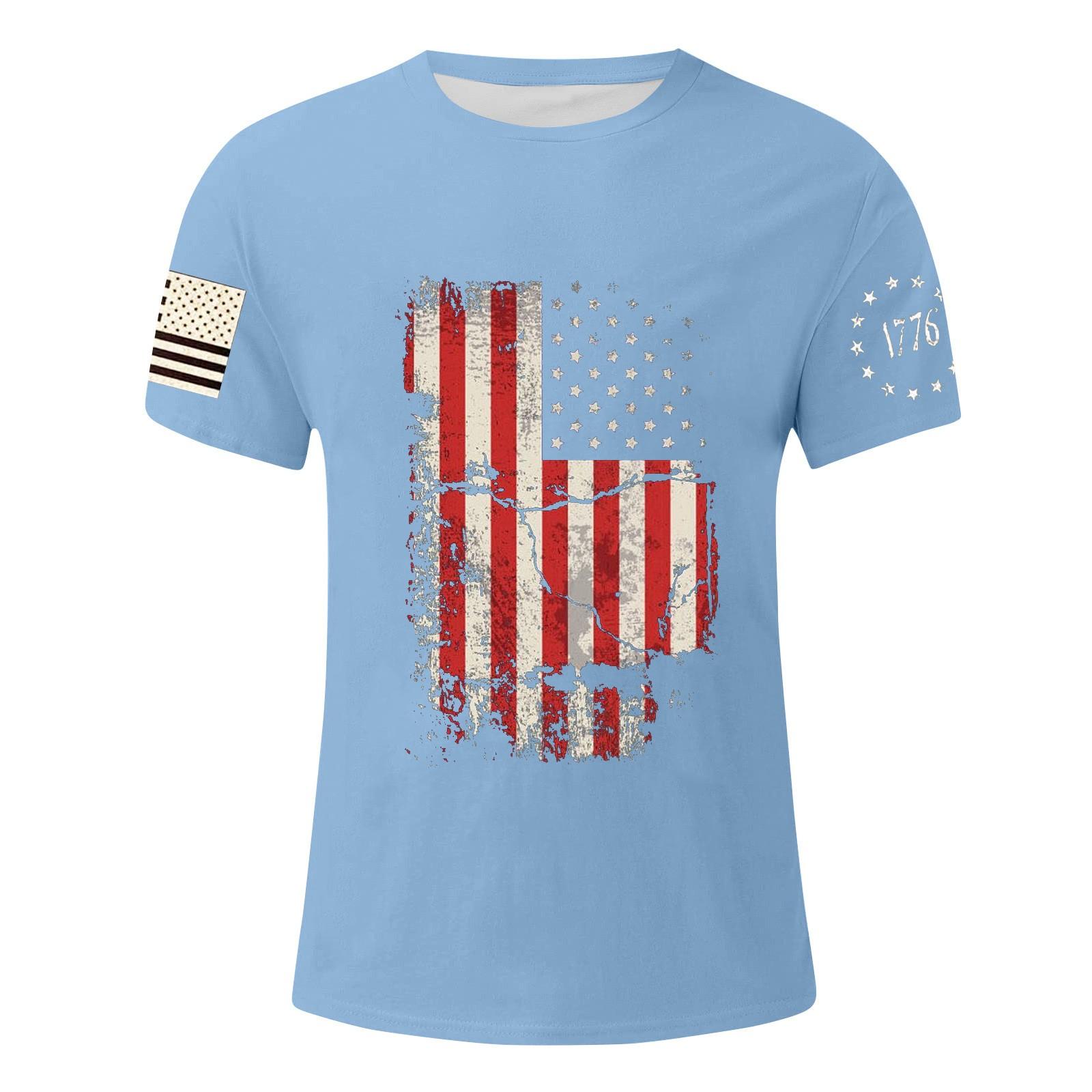 Мужская футболка с принтом ко Дню независимости — фото 5