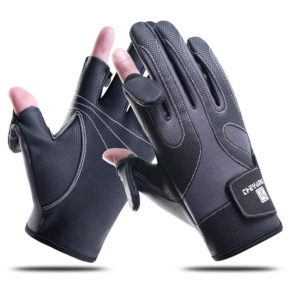 

Getinfit Anti-Slip Fishing Gloves Winter Outdoor Thickening Wear-Resistant Flip Fingers Fishing Cycling Rock Climbing Gloves M
