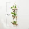 Plant Stand,Plant Container w/ Wooden Stand,Wall Hanging Planter Modern Flower Bud Vase Stand, Decor