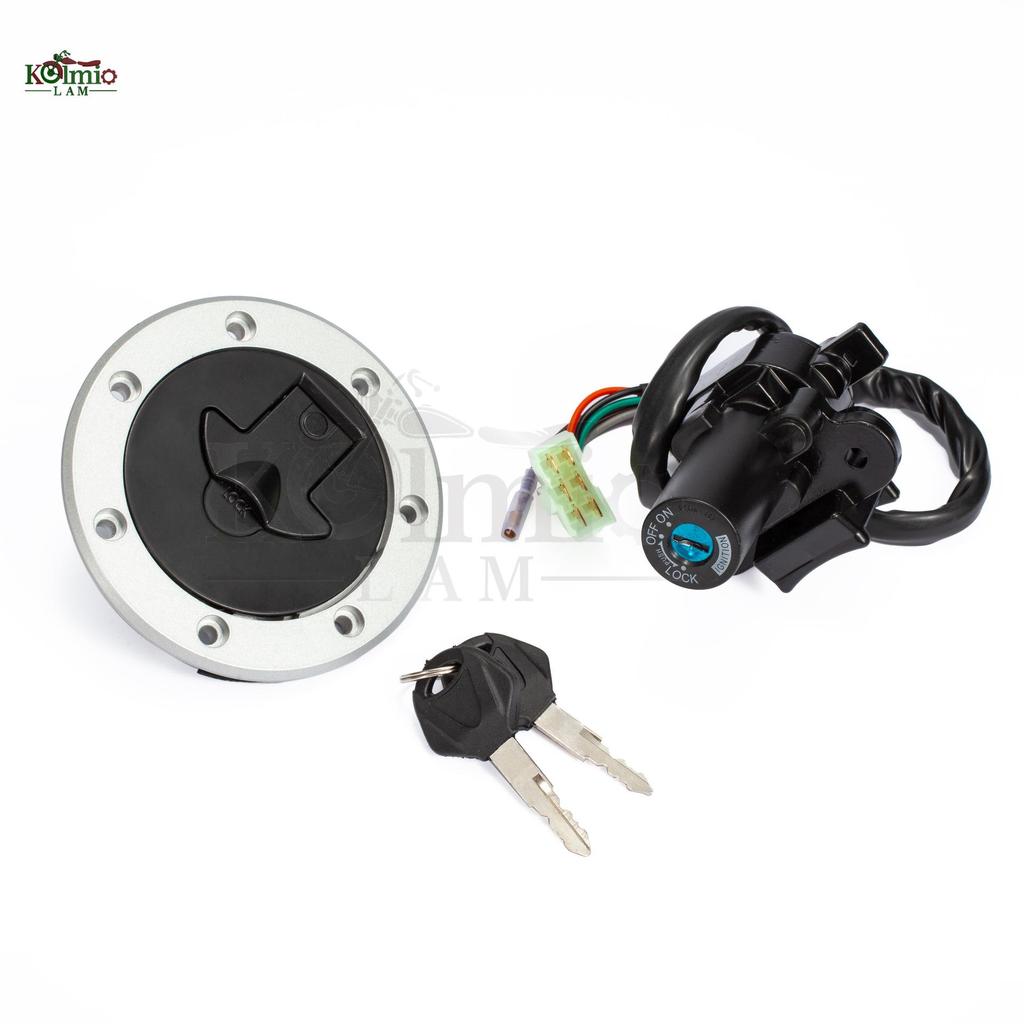Motorcycle Ignition Switch Lock Set for Kawasaki ZZR600, 400, ZX-6R (2000-2002), ZX-7R, ZX-9R