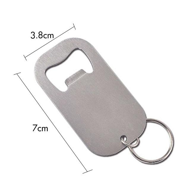 Stainless Steel Flat Speed Bottle Cap Opener Remover Bar Blade Home Hotel Professional Beer Bottle Opener Key Chains