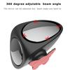 2 In 1 Car Blind Spot Mirror Wide Angle Mirror 360 Rotation Adjustable Convex Rear View Mirror View Front Wheel Auto Car