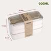 Wheat Straw Lunch Box Healthy BPA Free Bento Boxes Microwave Dinnerware Food Storage Container Soup Cup Lunch Box for Kids