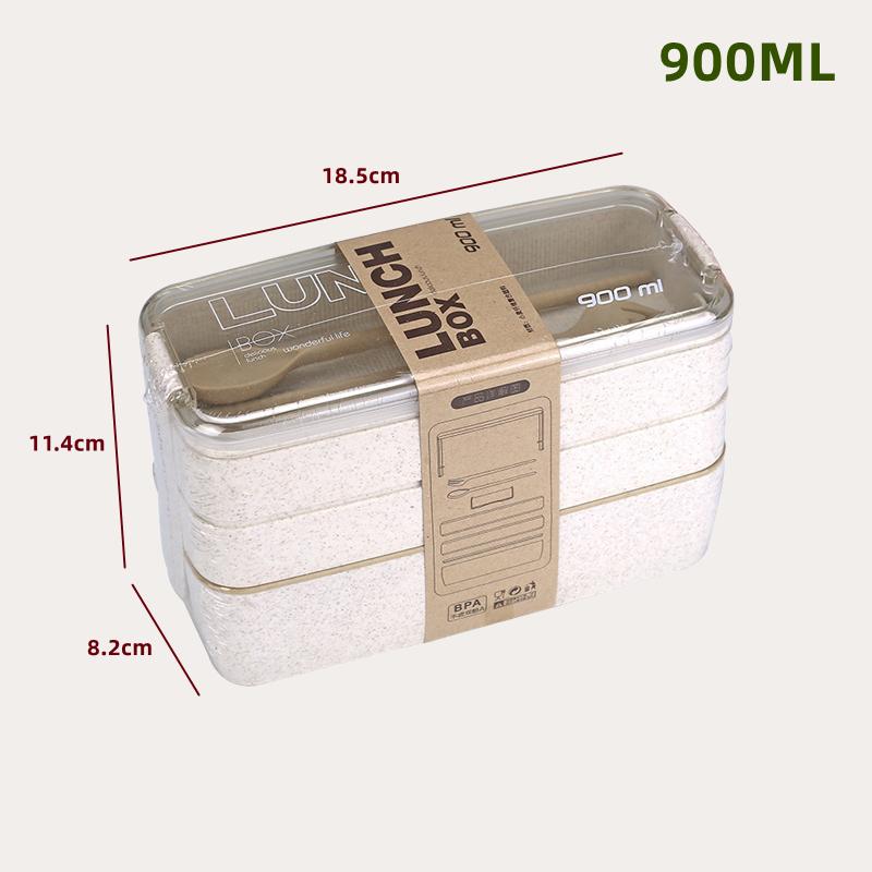 Wheat Straw Lunch Box Healthy BPA Free Bento Boxes Microwave Dinnerware Food Storage Container Soup Cup Lunch Box for Kids