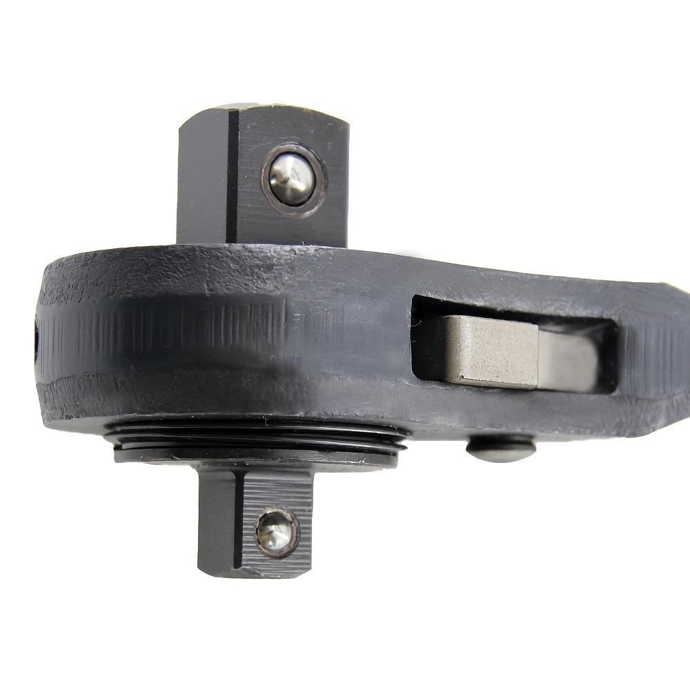 Square Head Double Ended Ratchet Wrench Heavy Duty Round Head Quick Release for Auto Pipe DIY Spanner Lever Hand Tool