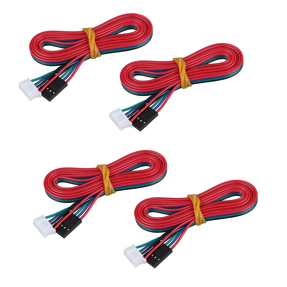 

4pcs 2m Stepper Motor Cable 42 Step Model With 4Pin To 6Pin Adapter For 3D Printer Accessory And Motion Control Projects