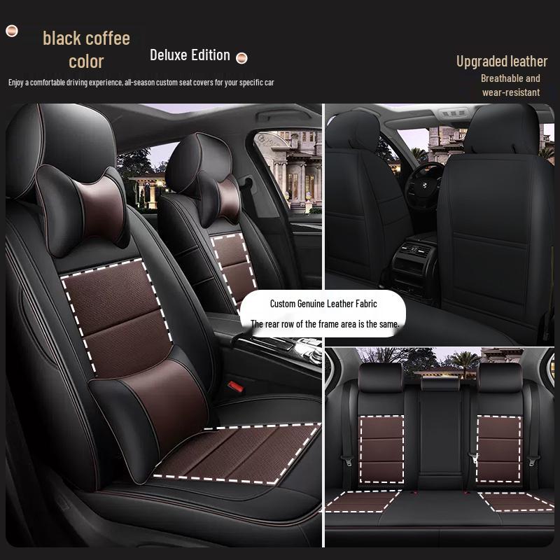 Custom-Made, All-Season, Thicker Car Seat Covers for New and Old Models, Full-Coverage