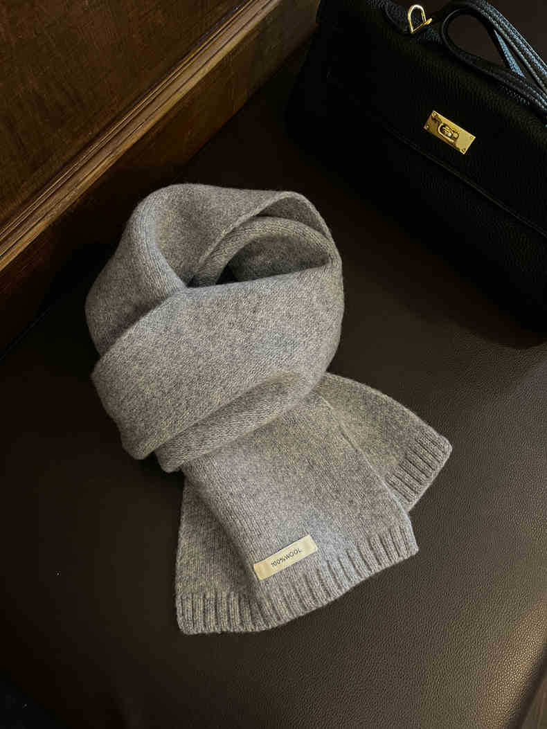 

Отборный австралийский шарф из чистой шерсти 100% кашемира для мужчин и женщин, зимний теплый вязаный шарф для пар светло-серый