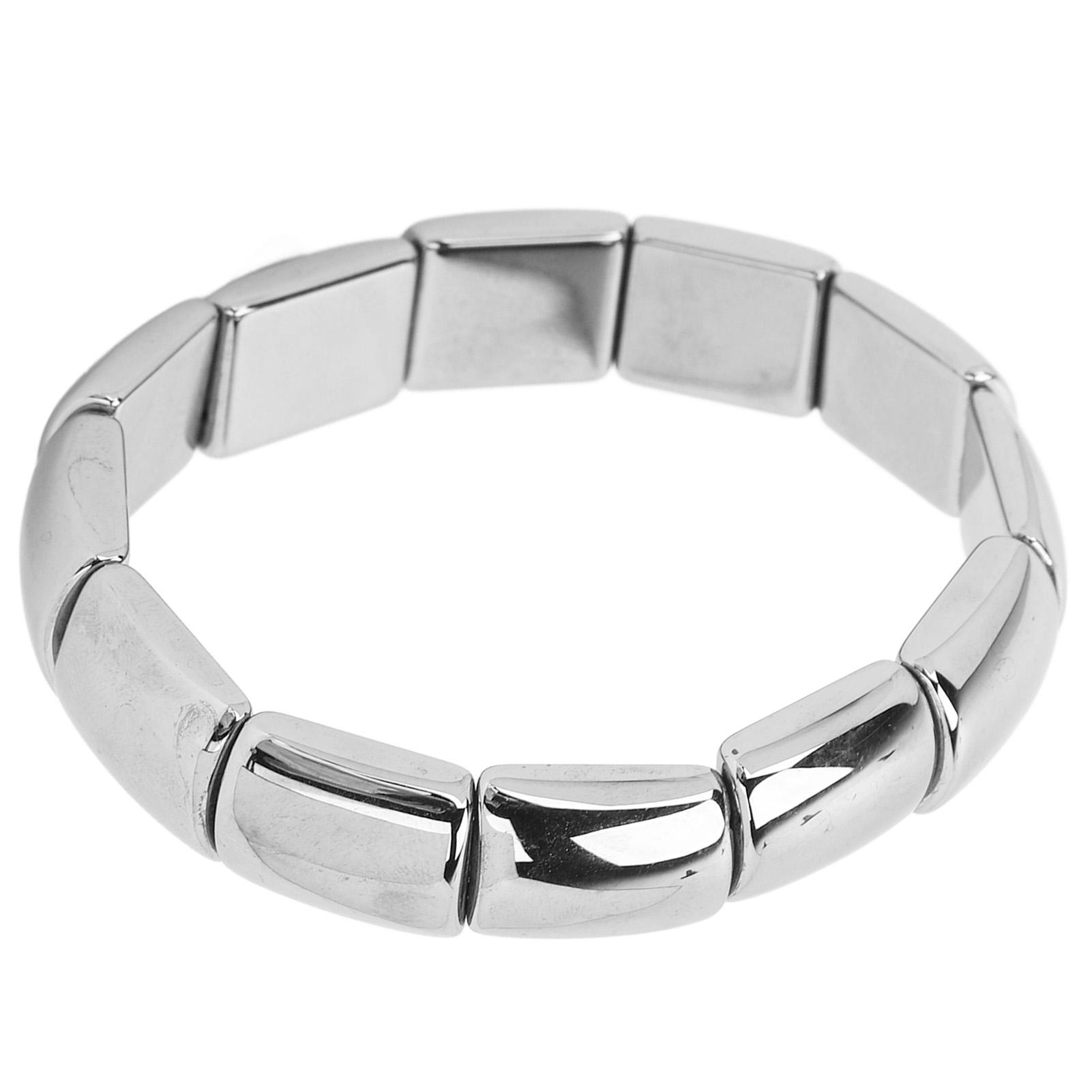 

Терагерцовый браслет, прямоугольные бусины, эластичный браслет, женский и мужской браслет, подарок, целебный камень