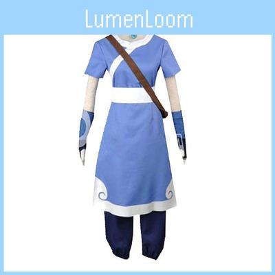 Vibrant Blue Katara Cosplay Dress From Avatar The Last Airbender For Halloween Parties
