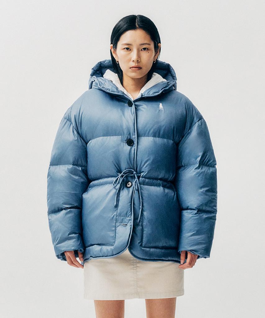 Yale Waist String Cloud Down Padded Jacket_Blue