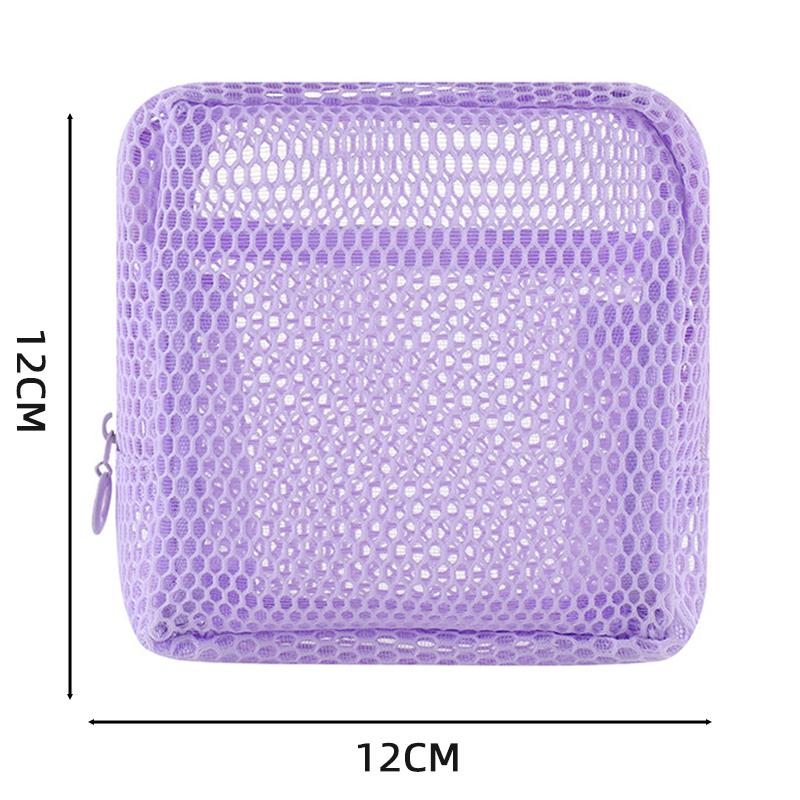 

Mini Colorful Square Cosmetic Bag Women Portable Earphones Lipstick Storage Pouch Small Cute Student Case Square Zipper Purse 13x12cm