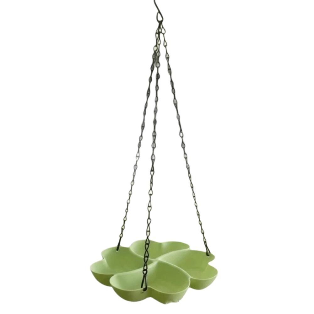 Large Capacity Hanging Bird Feeder Flower Shaped Bird Water Drinker Outdoor Garden