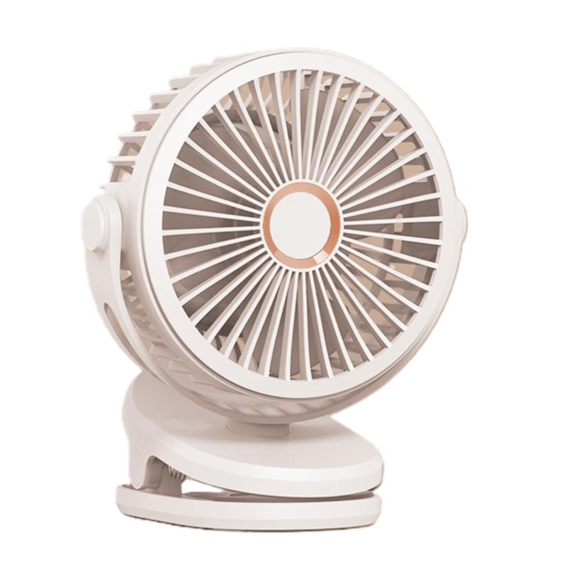 Clip On Fan  Small USB Rechargeable 5000/10000mAh Desk Fan with Battery Operated for Bedroom Home Room Stroller