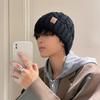 Winter Knitted Cap Warm Plush Beanie Fashion Pullover Hat  Streetwear