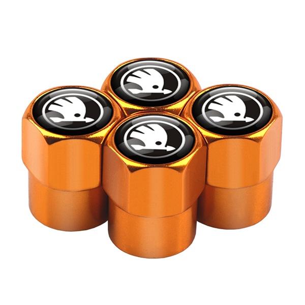 2026 Horké 4ks Krytky ventilků pneumatiky auta Kryt stonku ventilku Prachovka Příslušenství Pro Skoda Kodiaq Octavia 2 3 Yeti Karoq Rapid Fabia Ka