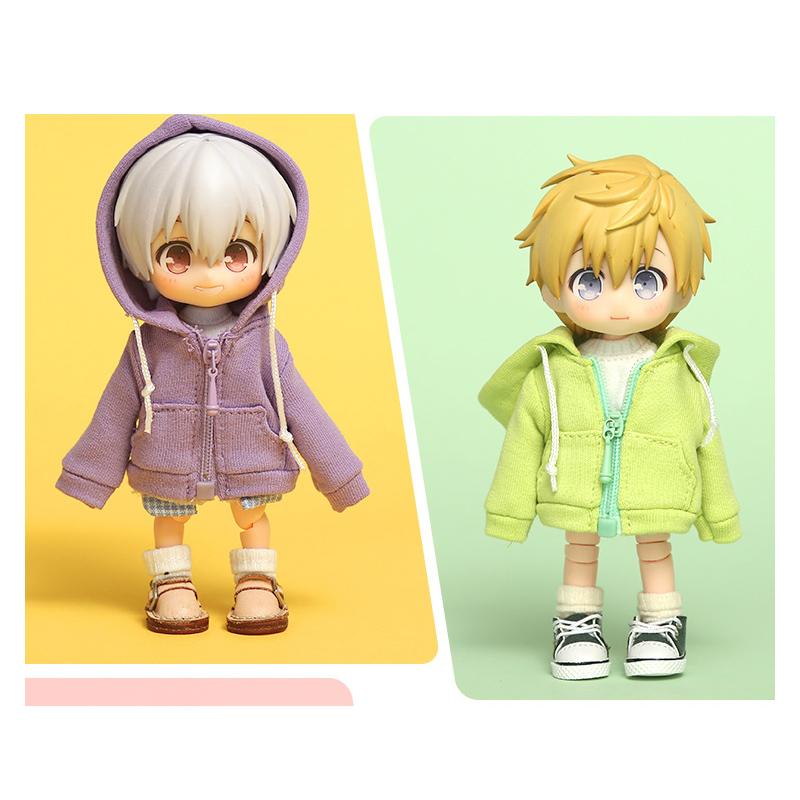 OB11 Puppenkleidung Hoodies Hosen Für Molly P9 1/12 BJD Puppen