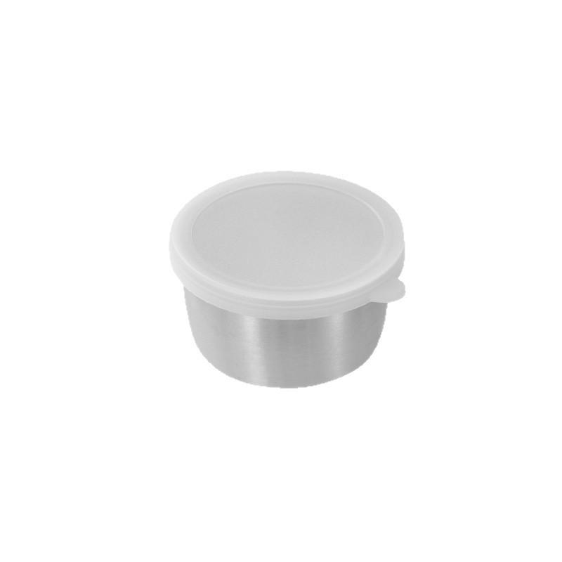 1pcs 40ML Salad Dressing Container Sauce Dishes Portable Stainless Steel Small Sauce Cup With Leakproof Lids Dipping