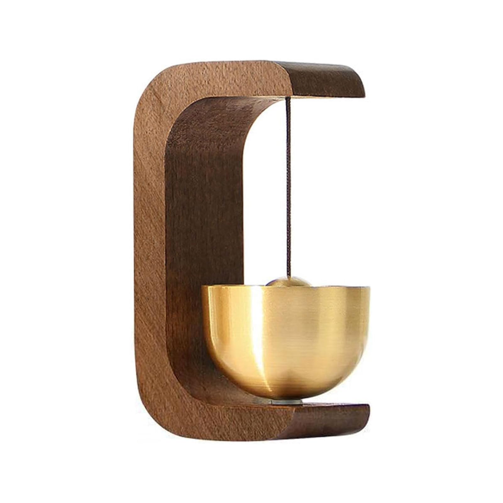 

FUYUERO Мини Орин, Буддийский алтарный Орин, Изготовлен из латуни и натурального дерева, Защищает от зла, Приносит удачу, Имеет красивый тон и поставляется