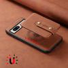 DENIOR D14 For Google Pixel 7a Magnetic Case 2 In 1 Detachable Card Bag PU+PC+TPU Phone Cover