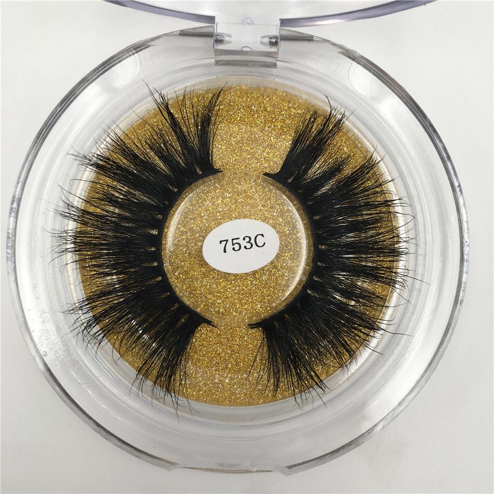 RED SIREN 25mm Mink Eyelashes Dramatic Long Natural Lashes Handmade 25 mm 3d Mink Lashes Make Up Vendors Fake Eyelashes