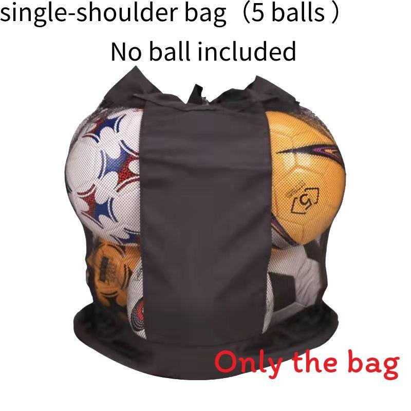 

Storages Football Large Shoulder Bag Backpack Canvas Material Sporting Goods Bag 5 Balls
