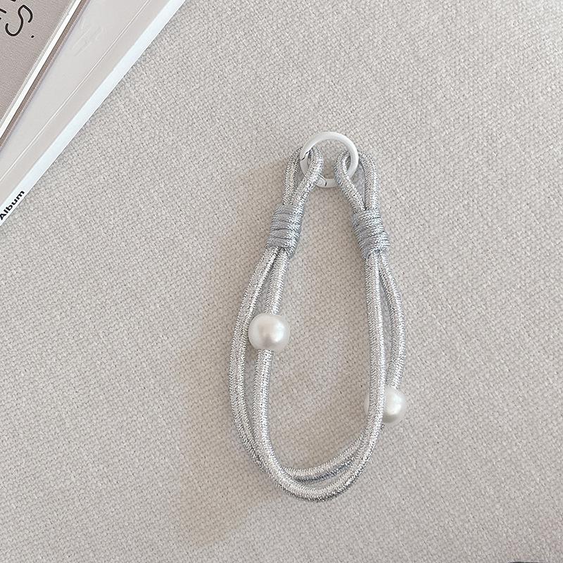 N402 Shiny Dopamine Color Block Woven Anti-Theft Mobile Wrist Lanyard
