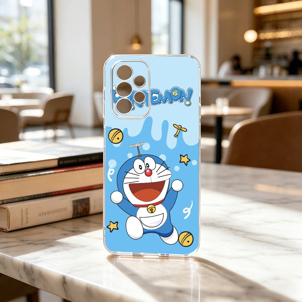Cute Cartoon M-Doraemon Shockproof Phone Case Transparent Silicone Soft For Samsung S25,S24,S21,S22,S23,S30,Ultra,S20,Plus,Fe