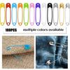 120Pcs Safety Pins Colored Metal Safety Pins with Storage Box Small Safety Pins for Clothes DIY Crafts Pins Sewing Accessories