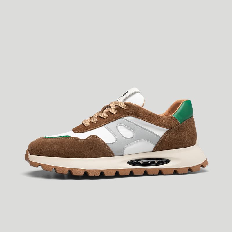 

Men s shoes 2025 direct supply spring new men s shoes breathable soft sole fashion dad shoes color matching platform casual sports shoes 44