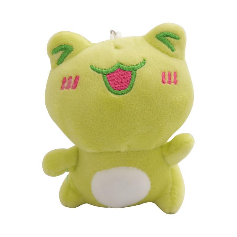 Adorable Plush Frog Keychain Toy With Customizable Clothing And Accessories For Kids