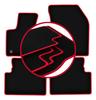 Velour Floor Mats with Red Edge For: Citroen C5 Aircross Crossover (2019-)
