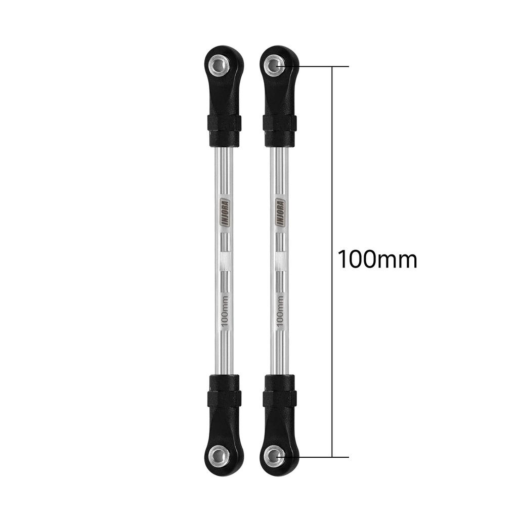 Injora Stainless Steel Builders Links With Rod Ends For 110 Rc Crawler Car