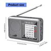 Portable Radio AM FM Shortwave Radio AM FM Weather Radio Sound Equipment Great Reception Earphone Transistors Radio