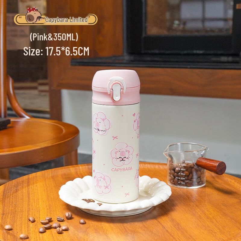 Dilabear Capybara 316 Stainless Steel Portable Pop-up Water Bottle