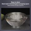 Stainless Steel Fine Mesh Strainer Self-draining Base Multi Function Kitchen Colander Vegetable Fruit Washing Strainer Basket