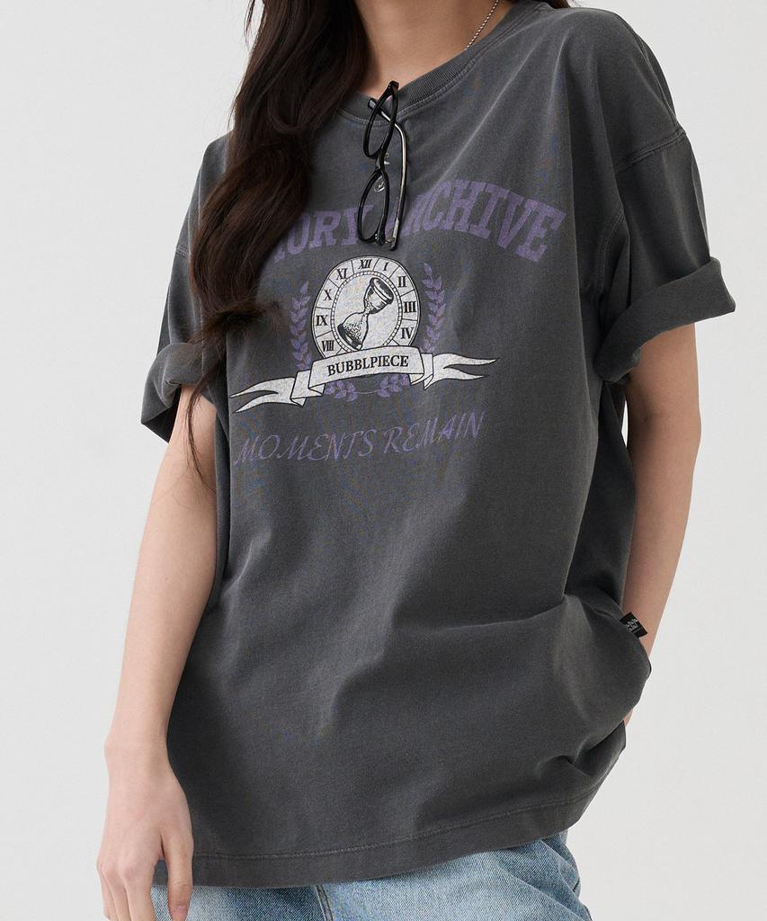 Beobeulpiseu [Unisex] Memory Archive Pigment T-Shirt_Charcoal