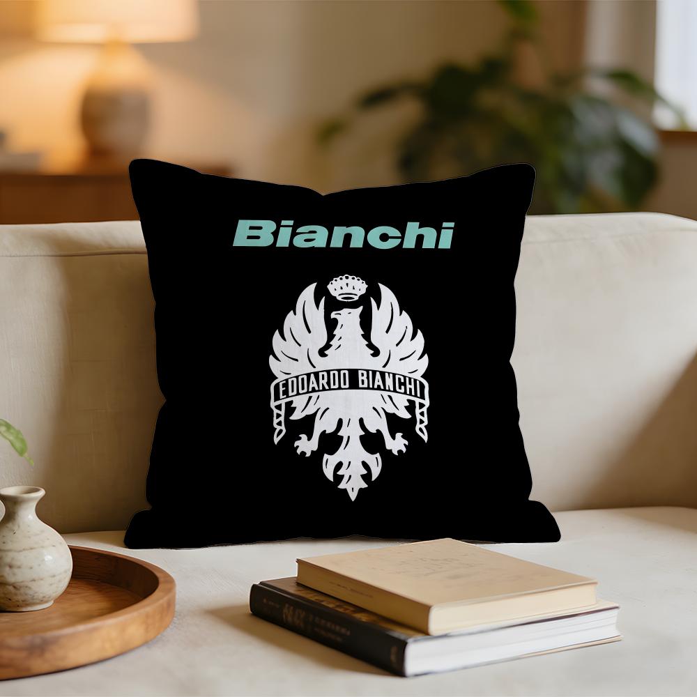 

Luxury BBianchi Logo Cushion Cover Short plush pillowcase for bed sofa carwashable 30x30cm