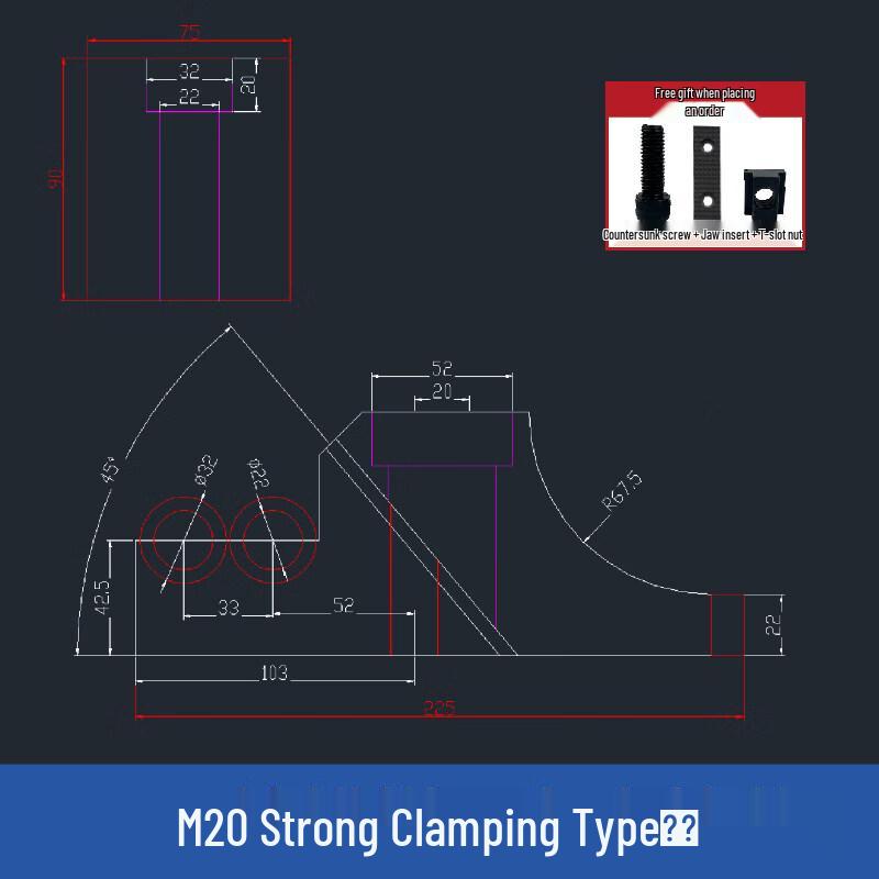 YunDuo M20 CNC Spring Clamp