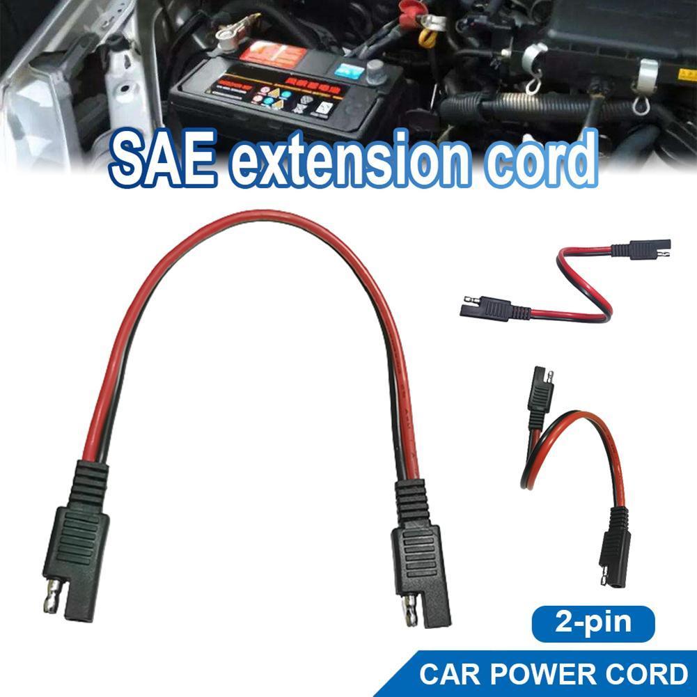 2 Pin SAE To SAE Quick Connector Battery Plug Wire 14AWG SAE To SAE Power Extension Cable 30cm Battery Quick Disconnect Wire
