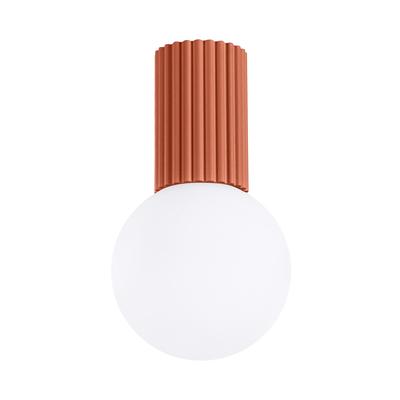 Plafon Halo Ip44 1 G9 Ochra Czerwona Alu Sollux Sl.1728