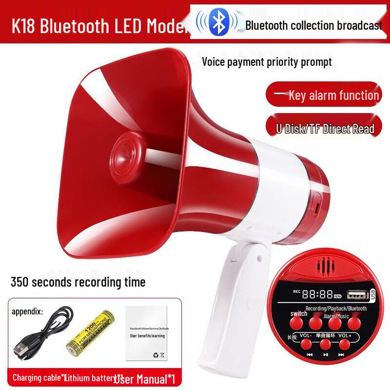 MABOO 40W Handheld Megaphone with LED Display