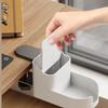 Height Adjustable Side Desk Organizer Mountable Holder Under Desk Storage Rotating Space-Saving Desk Mount Organizer